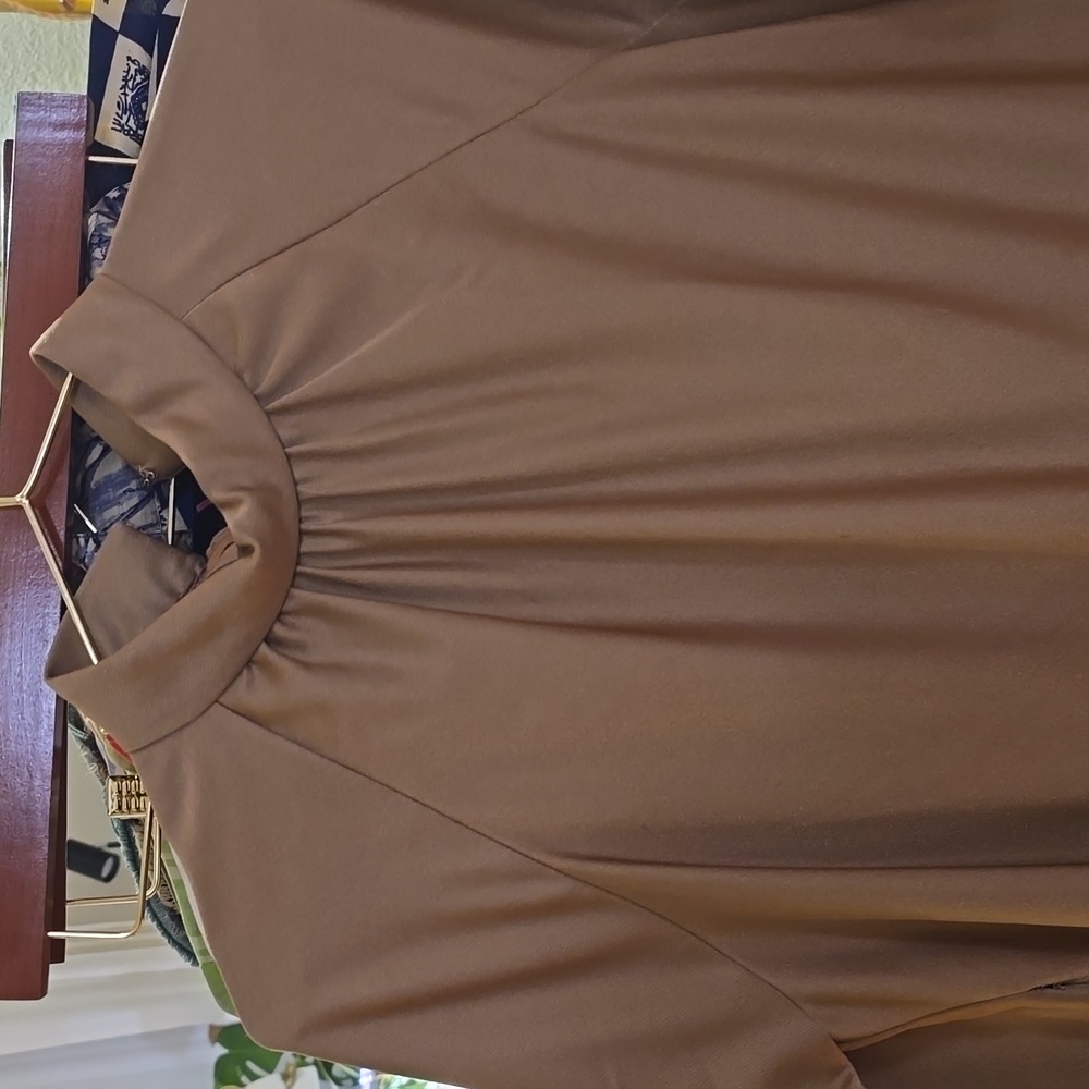 Vintage Taupe Dress w/call out